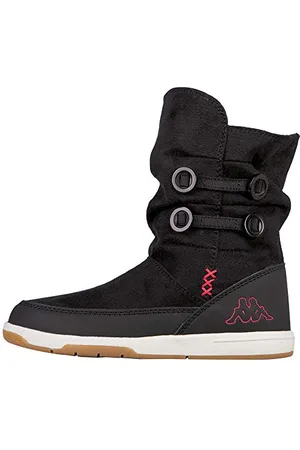 Kappa Cream Kids, Bottes & Bottines Souples Femme, Noir (Black/Pink 1122), 39 EU