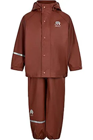 CeLaVi Basic Rainwear Set-Solid PU Blouson de Pluie, , 90 Mixte Enfant