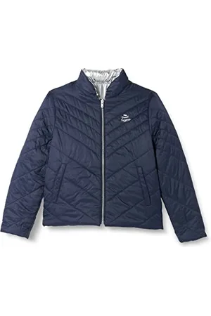 IKKS JUNIOR Doudoune matelassé réversible Bleu Marine XU41002.18 Revers, , 4 Ans Fille