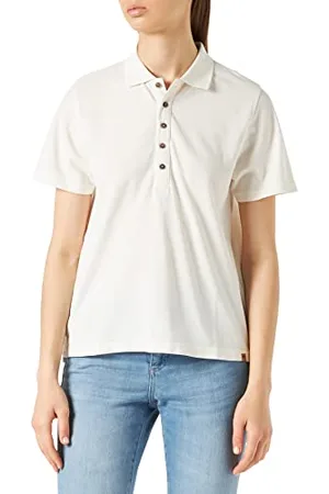 Camel Active Womenswear 309661/7t15 Polo, Blanc cassé, XXL Femme