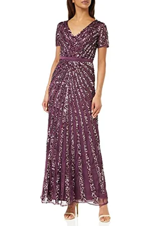 Maya Deluxe Pailletten Maxi Abendkleid Elegant für Hochzeit V-Ausschnitt A-linien-schnitt Brautjungfernkleid Robe de Demoiselle d