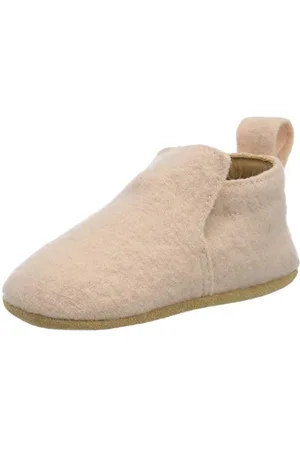 Haflinger Garçon Unisex Kinder Lauflernschuh Hafli Chaussons, Rose (Rose 24), 17 EU