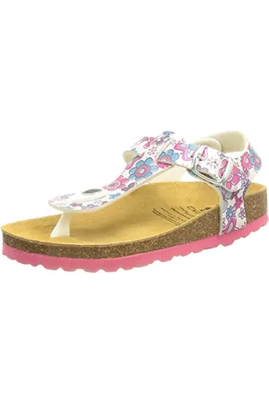 LICO Bioline Look Chausson, Blanc/Rose/argenté, 35 EU