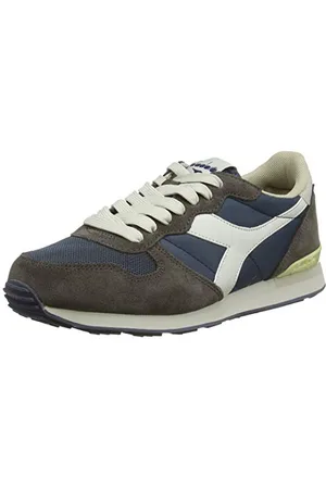 Diadora Camaro, Pompes à plateforme plate mixte adulte, Blu (Blu Insegna/Grigio Pellicano), 36.5 EU