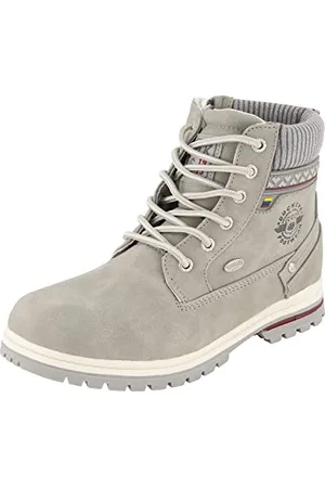 Dockers Fille Bottines à Lacets, Lassie Bottines,Hydrofuge,Bottes Courtes,Bottes à Lacets,Hellgrau,37 EU / 4.5 UK