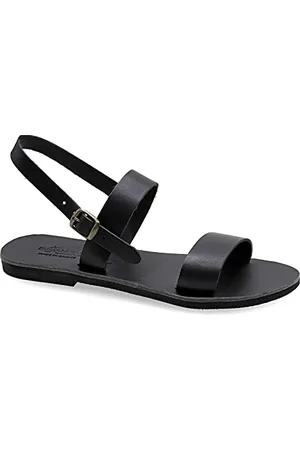 Emmanuela Handcrafted For You 38 Emmanuela Sandales en cuir plats à la main grecque, chaussures d