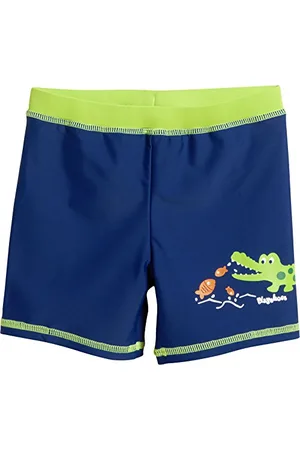 Playshoes UV-Schutz Short Krokodil Boxer, Bleu (Marine 11), 110 (Taille Fabricant: 110/116) Garçon
