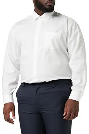 Seidensticker Chemise business homme - coupe confort - sans repassage - col Kent - manches longues - 100 % coton
