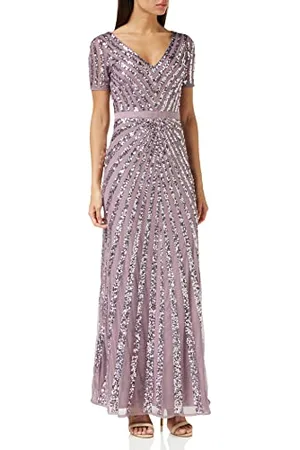 Maya Deluxe Pailletten Maxi Abendkleid Elegant für Hochzeit V-Ausschnitt A-linien-schnitt Brautjungfernkleid Robe de Demoiselle d
