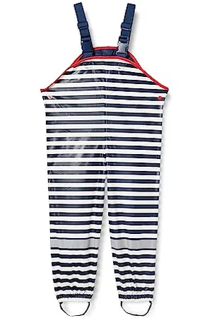 Playshoes Regenlatzhose Maritim Pantalon De Pluie, Bleu (Marine/Weiß 171), 86 Bébé garçon