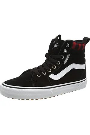 Vans Homme Filmore Hi guard Basket, (Suede) Black/Red Plaid, 39 EU