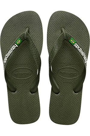 Havaianas Brasil Logo Mixte, Vert/Vert, 25/26