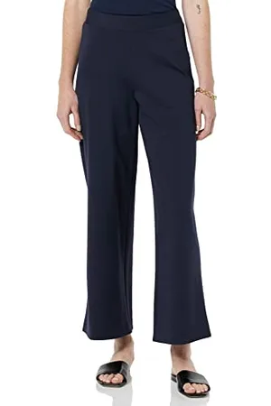 Amazon Pantacourt à Enfiler à Jambes Larges Femme, , XL