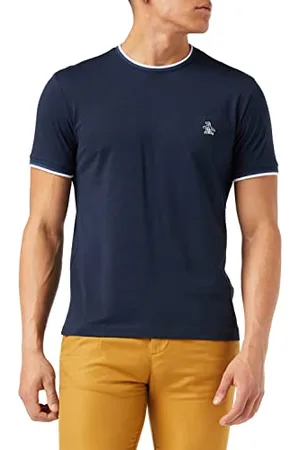 Original Penguin SS Sticker Pete Ringer Tee T-Shirt, , S Homme