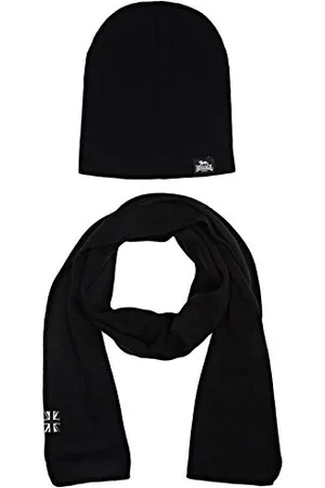 Lonsdale London London Leafield écharpe + Bonnet, , Taille Unique Mixte