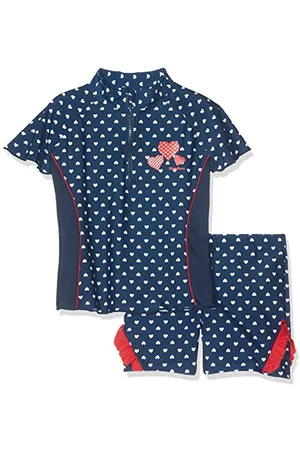 Playshoes UV-Schutz Bade-Set Ensemble de Bain, Bleu (Marine 11), 98/104 Fille