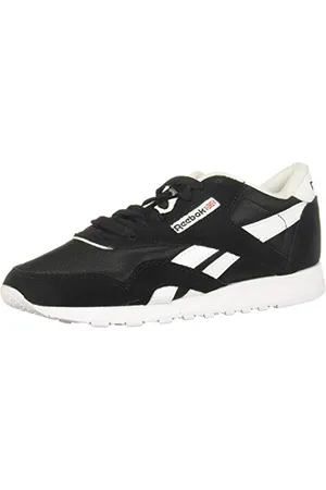 Reebok CL Nylon, Sneaker Femme, Black/Black/White, 37.5 EU