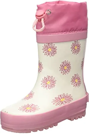 Playshoes Bottes en caoutchouc avec cordon de serrage Bottes de pluie Mixte Enfant, , 24 EU