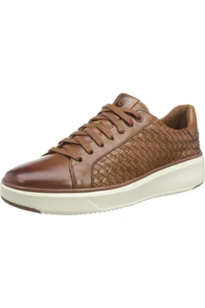 Cole Haan Homme Grandprø Topspin Lux Baskets tissées, Camel/Ivoire Britannique, 44.5 EU