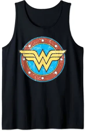 DC Comics Originals DC Wonder Woman Logo Cercle vieilli Débardeur