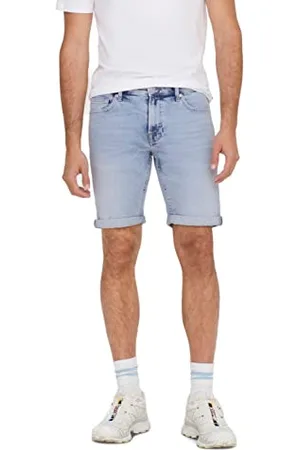 Only & Sons Homme Onsply 5189 Bleu Clair DNM Noos Shorts, , XL EU