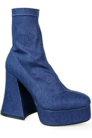 Lamoda Fashion Killer, Bateau de Cheville Femme, Denim, 36 EU