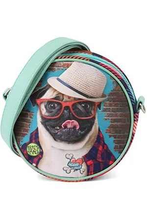 KARACTERMANIA Krazymals Pug-Sac à Bandoulière Rond