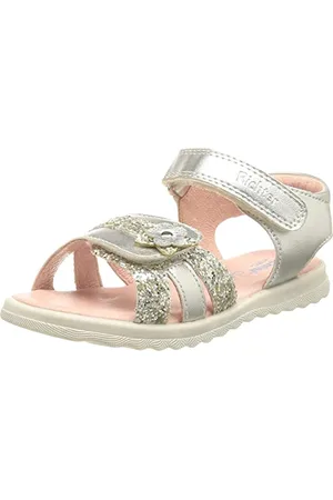Richter Kinderschuhe Bébé Fille Lilly Sandale, Argent (Silver), 22 EU