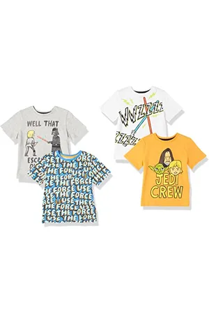 Amazon Disney | Marvel | T-shirt à manches courtes (anciennement Spotted Zebra) Garçon, Lot de 4, , 11-12 ans