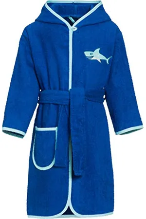 Playshoes Frottee-Bademantel Peignoir Mixte enfant Bleu (Blau 7) 86 (Taille fabricant: 86/92)