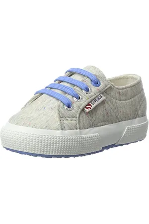 Superga 2750 Fabric Jerseyj, Sneakers Basses Mixte Enfant - Multicolore - Mehrfarbig (Blue lt. Fuxia)