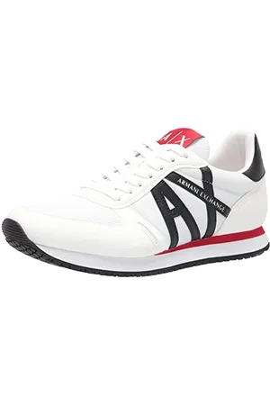 Armani Exchange Rio Side Logo Chaussures de Gymnastique pour Homme, , 46.5 EU