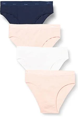 Dim Culotte Fille Les Pockets Coton Eco x4, , 4-5 ans