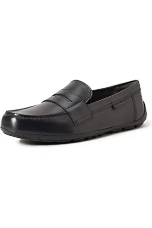 Geox Garçon J New Fast Boy A Mocassins, Black, 41 EU