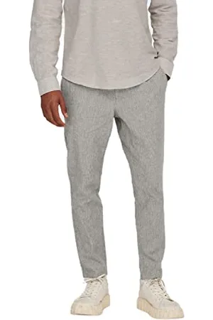 Only & Sons Onslinus Crop Life 0006 Lin Mix PNT Noos Pantalons, , M Homme
