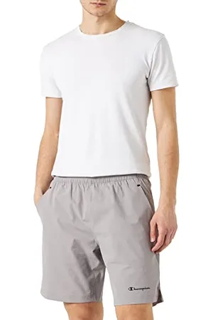 Champion Legacy All Day Active Stretch Woven Ribstop Bermuda Shorts, Gris Pierre, S Homme