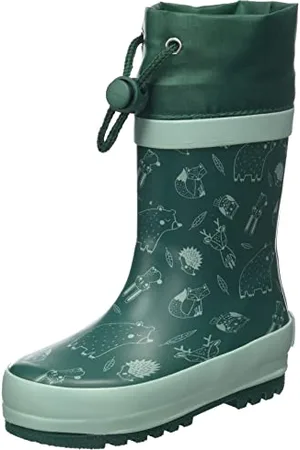 Playshoes Bottes en caoutchouc avec cordon de serrage Bottes de pluie Mixte Enfant, , 21 EU