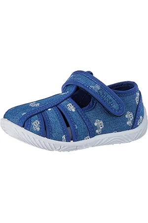 Pantoufles Enfant Chicco Tolom - Taille 21 - Bleu Dinosaure - Semelle Souple - Intérieur/extérieur