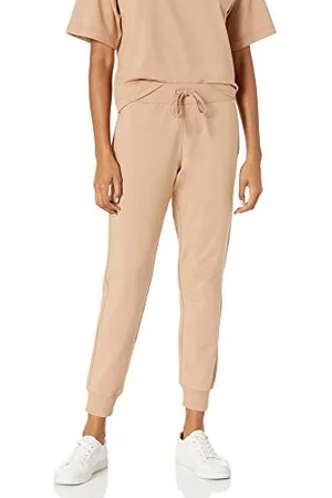 THE DROP Grace Jogging stretch ultra-doux à chevilles resserrées et côtelées pour femme, , XXS