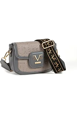19V69 Italia Camilla Gold Sac à bandoulière pour Femme, Women Shoulder Bag, Gris/Taupe, Taille Unique