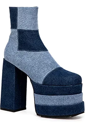 Lamoda Hot Topic, Bateau de Cheville Femme, Denim, 40 EU