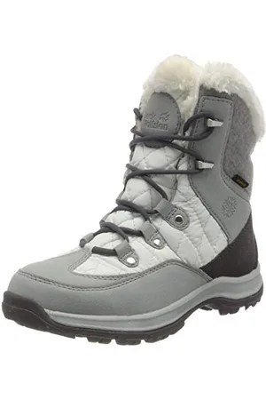 Jack Wolfskin Femme Aspen Texapore Mid W Botte de Neige, White/Silver, 36 EU