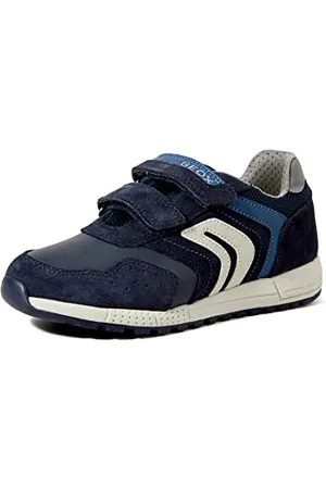 Geox Garçon J Alben Boy E Sneakers, Navy/Dk Avio, 38 EU