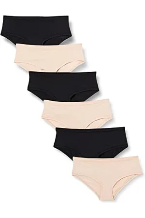 Amazon Sous-Vêtements en Microfibre (Hipster et String, Disponibles en Grandes Tailles) Femme, Lot de 6, , 44