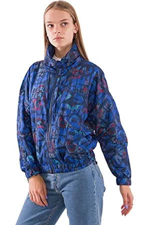 Desigual 19WWEWAL500038 Jacken, Blue, 38 Femme