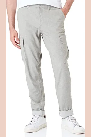 JACK & JONES Jpstace Jjayden Linen Cargo Bex Pantalon, , 32W x 32L Homme