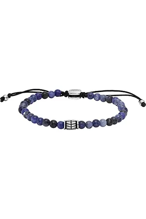 Fossil Bracelet Pour Hommes , Longueur : 250mm, Largeur : 4mm Bracelet En Acier Inoxydable Argenté, JF04414040