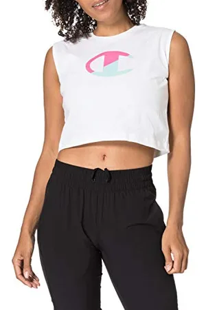 Champion Seasonal City Game Tank Top Vest, White, M Femme