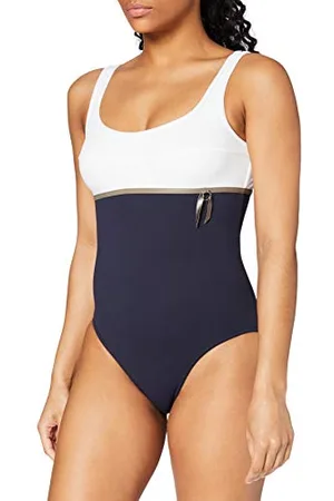 Livia Megranie Tamari - Maillot Une Pièce - Uni - Femme - Bleu (Marine) - Fr : 38
