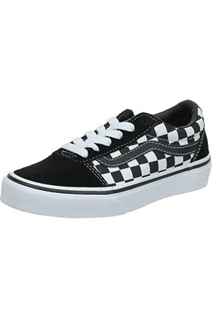 Vans Ward Suede/canvas, Sneakers Basses mixte enfant, Noir ((Checker) Black/True White Pvj)